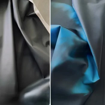 Deri Kumaş Maruz Kaldığında Renk Değiştirir Sonbahar Kış Kalınlaşmış Geniş Ceket Tasarım Bez Dıy Dikiş Metre Saf PU Malzeme